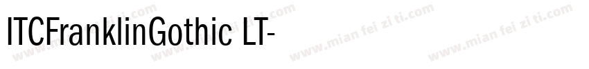 ITCFranklinGothic LT字体转换